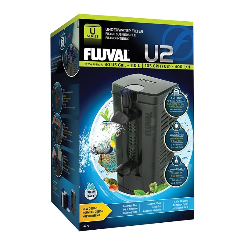Fluval U2 Underwater Filter (110L, 400 LPH)