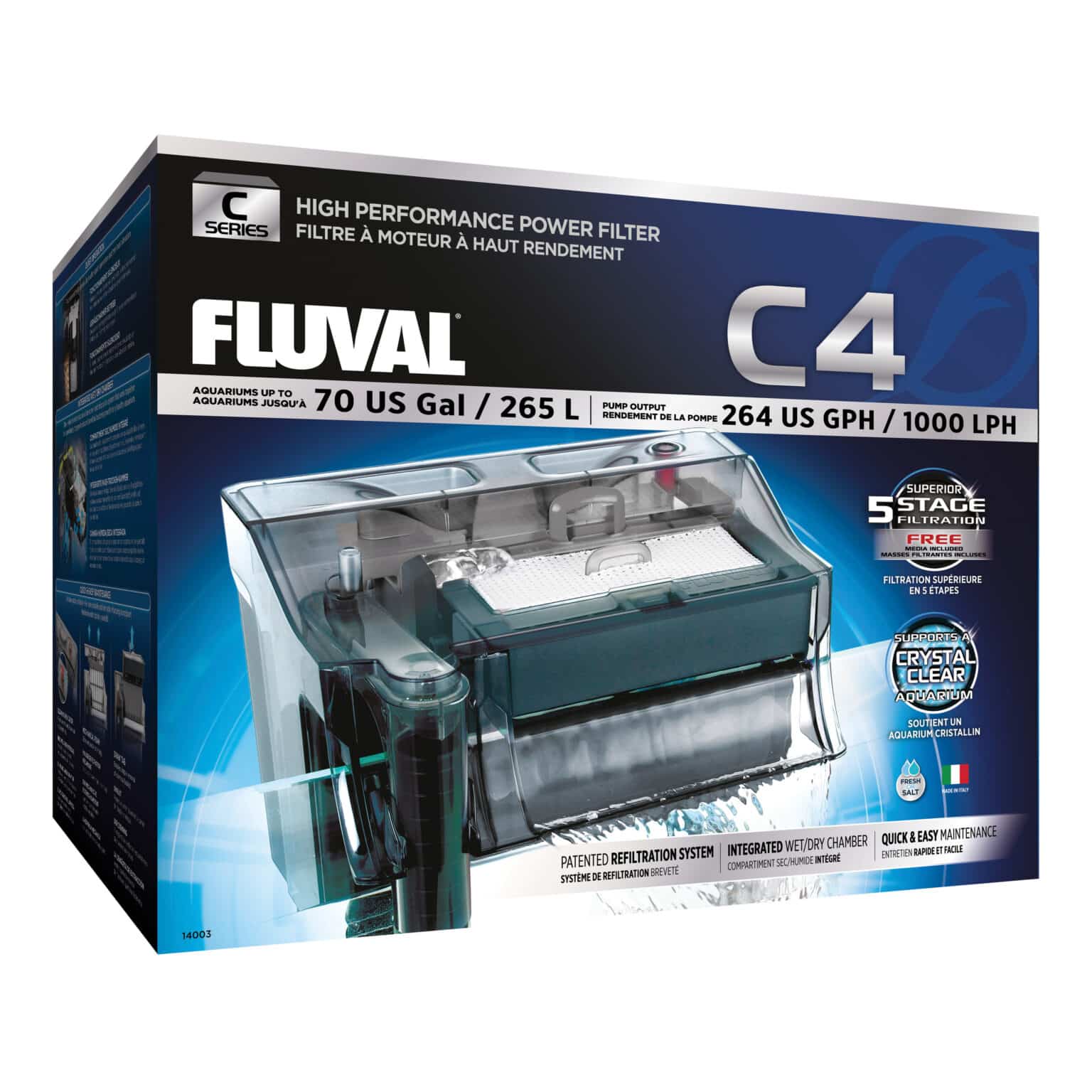 Fluval C4 Power Filter (265L, 1000LPH)
