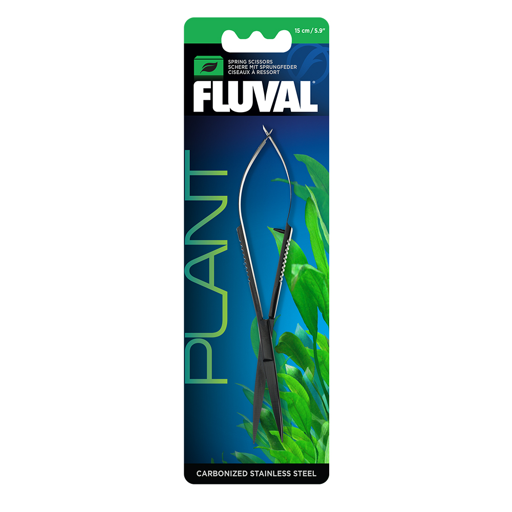 Fluval Spring Scissor Carbonized Black SS 15cm